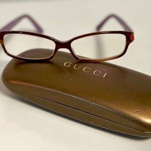 Gently worn Gucci eyeglasses made for single vision correction.